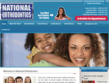 Tablet Screenshot of nationalorthodontics.com